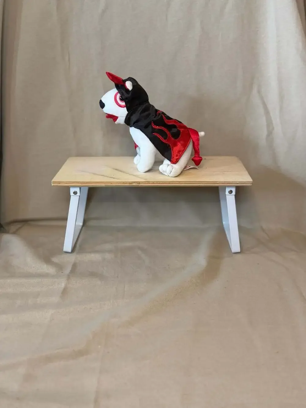 Target Bullseye Dog Plush in Flame Cape Devil Costume